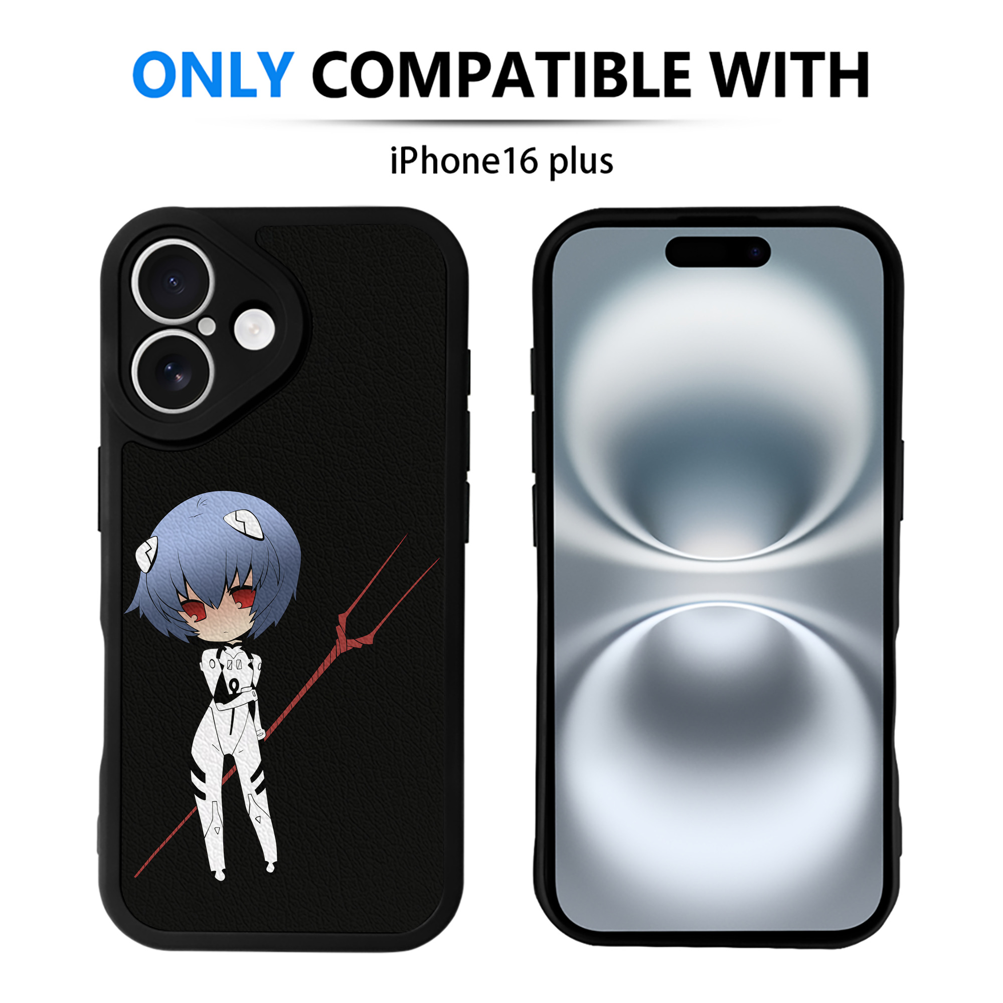 （画像用） EVA 新世紀エヴァンゲリオン 【iPhone 16シリーズ対応】シリコンスマホケース（レザー調） 材質：シリコン